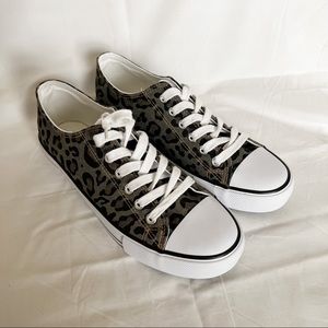 Leopard Print Sneakers - Size 9 - **Never Worn**